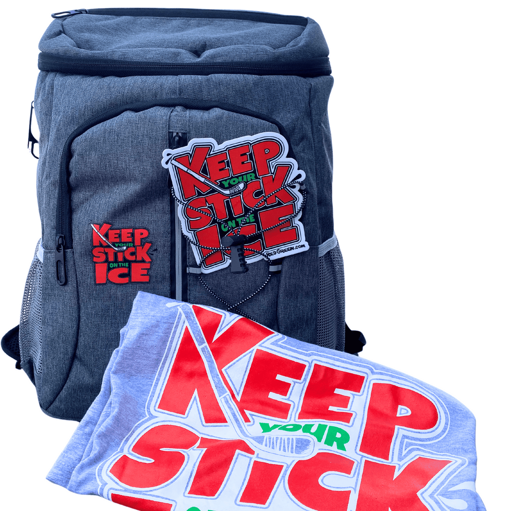 Off-Ice Bundle Comes with Insulated Cooler Backpack cooler, sticker and T-Shirt