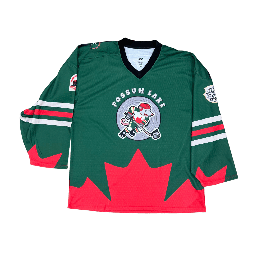 Red Green Show Possum Lake Hockey Jersey Large