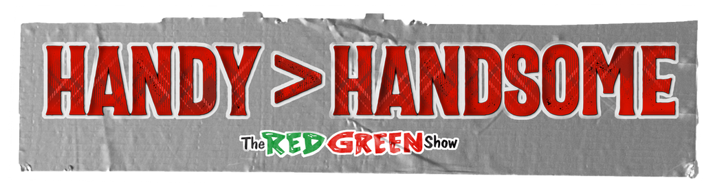 Handy > Handsome Red Green Bumper Sticker 