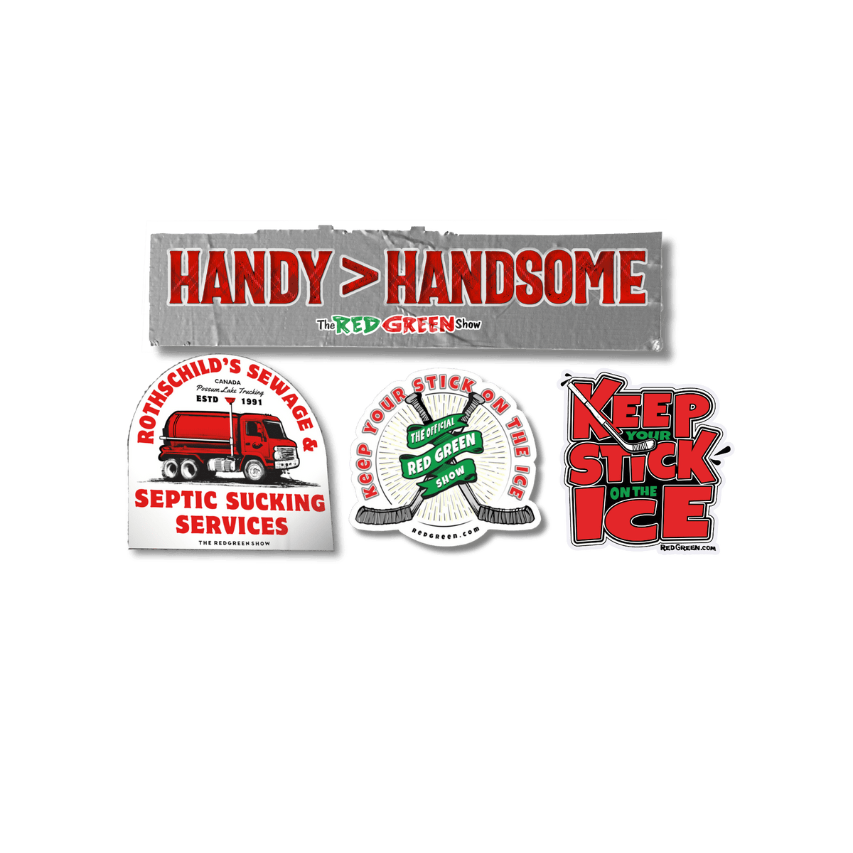 The Red Green Show Four Sticker Bundle Red Green