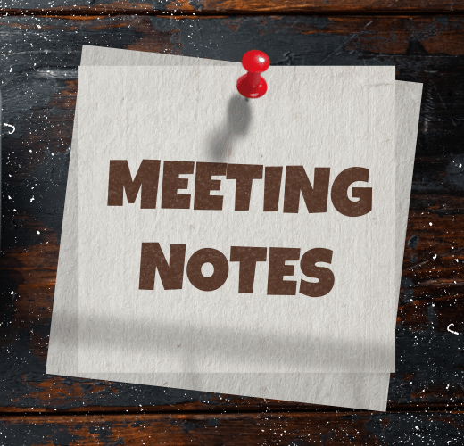 Possum Lodge Meeting Notes - January 2017