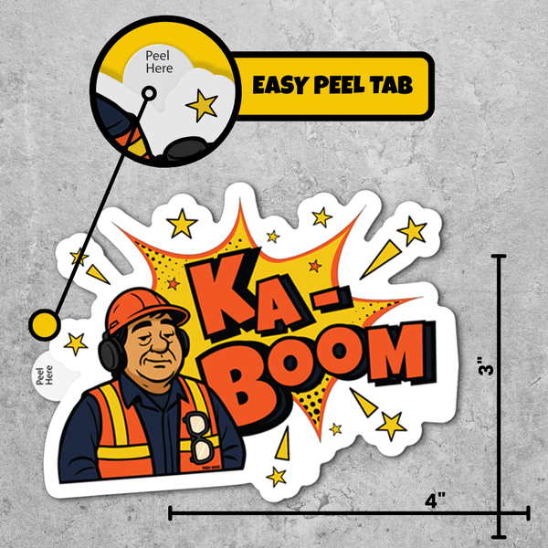 Edgar Montrose KaBoom Die-Cut Sticker 3