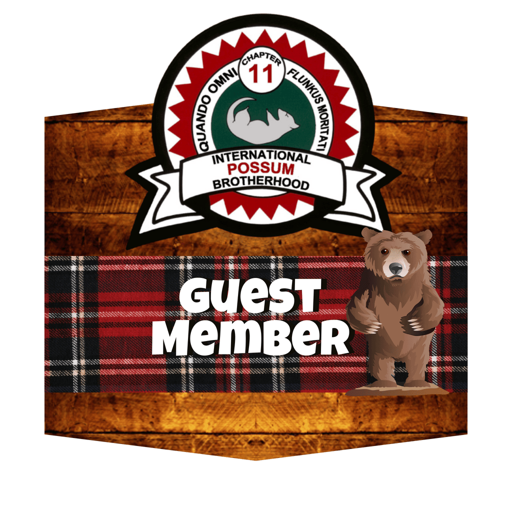Possum Lodge Guest Member Plaque