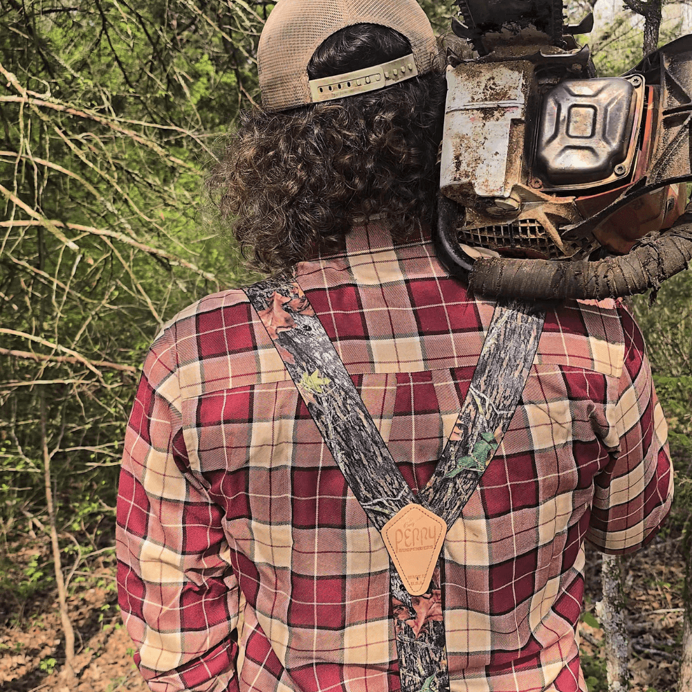 Lodge Approved Camo by Perry Suspenders | Red Green