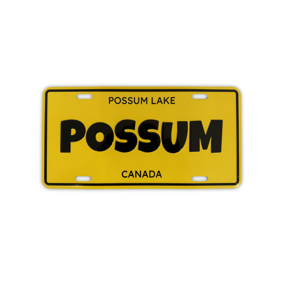 Possum License Plate Front