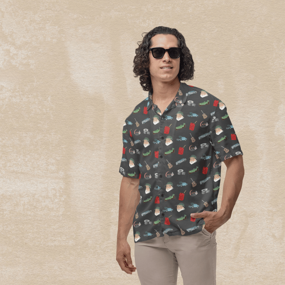 slim fit dress slacks Red Green More Animated Party Shirt Small main image 1