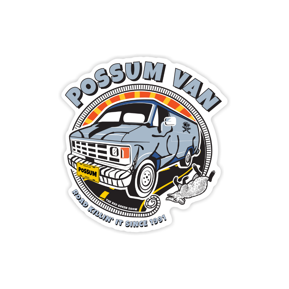 VAN 看板 Adventure-Ready Possum Van Sticker | Red Green