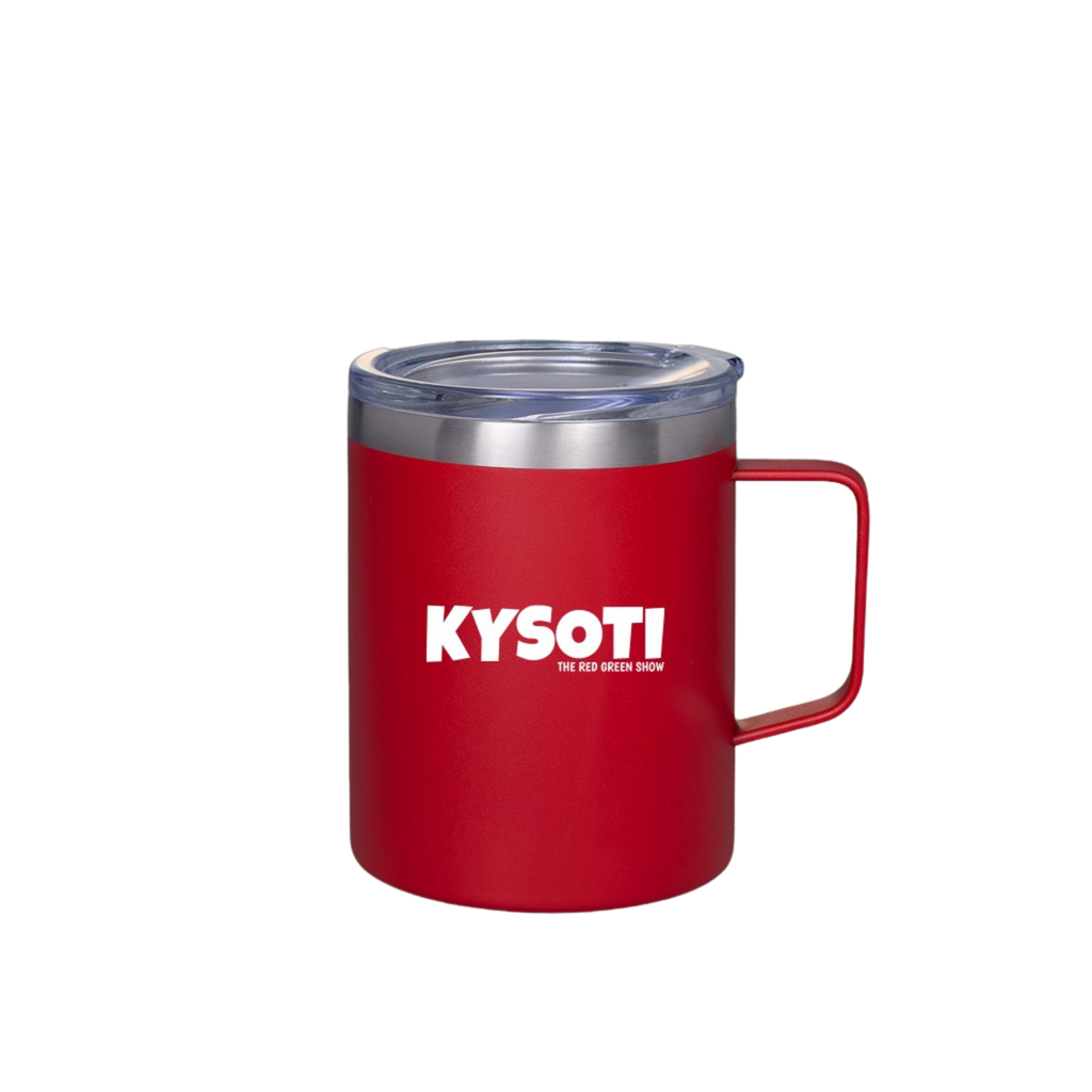 KYSOTI Red Insulated Camper Mug Front