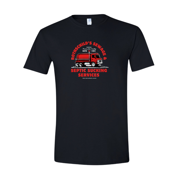 Rothschild’s Sewage & Septic Sucking Services Distressed Tee | Red Green