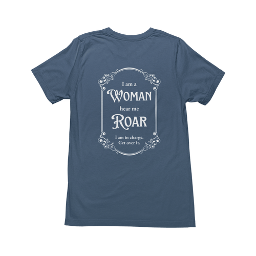 Blue Slate Short Sleeve T-Shirt with Women's Prayer on back. 
