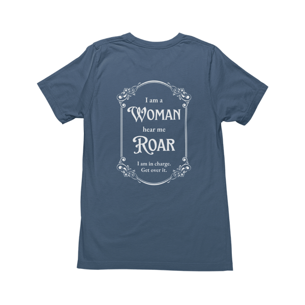 Blue Slate Short Sleeve T-Shirt with Women's Prayer on back. 
