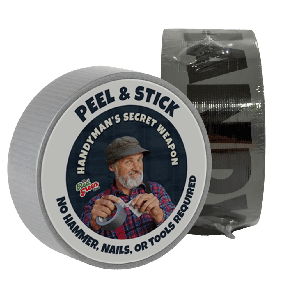 Handyman's Secret Weapon Duct Tape packaging from the top and side